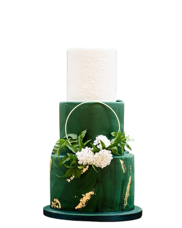 hunter green wedding cake - Google Search