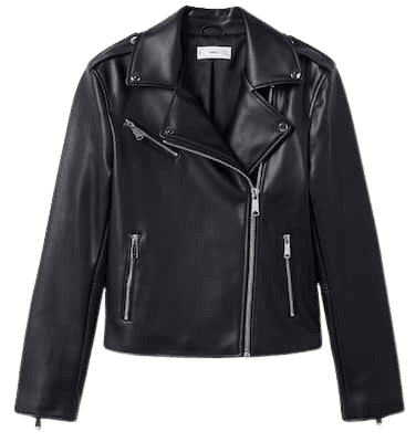Faux-leather biker jacket - Women | Mango USA