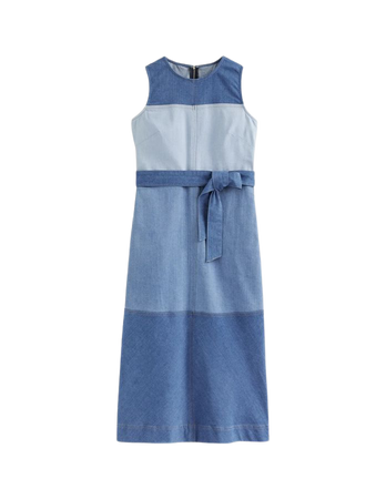 Hotch Denim Midi Dress - Hotched Denim | Boden US