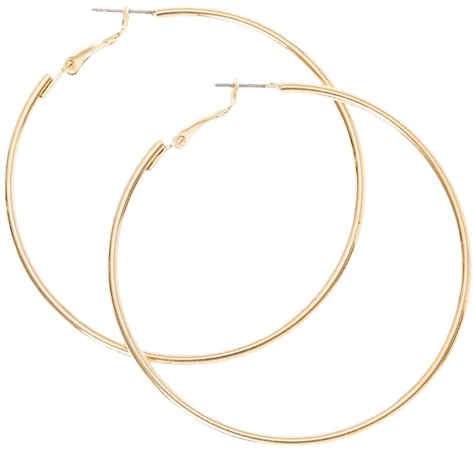 Gold 60MM Hoop Earrings | Claire's US