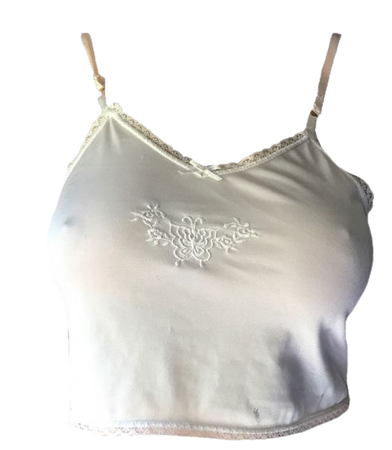 white lace cami tank top y2k 90s