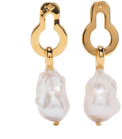 Mulberry Amberley baroque-pearl earrings - FARFETCH