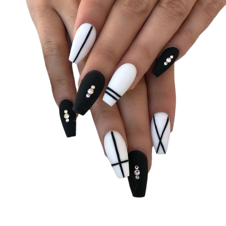 Black and White Nail Designs |