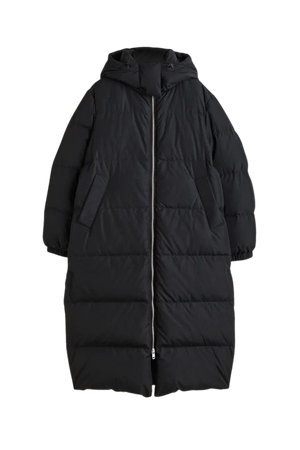 Down puffer coat - Black - Ladies | H&M US