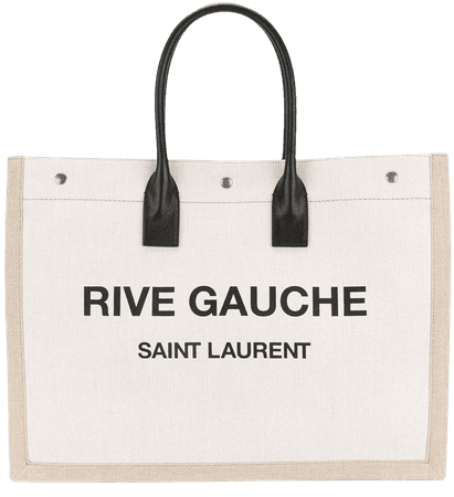 Saint Laurent Rive Gauche logo tote bag - FARFETCH