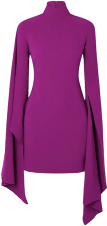 pink purple long sleeve dress