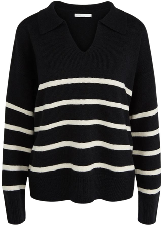 Striped Collared Sweater | OAK + FORT