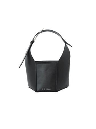 The Attico Bags - ''6 PM'' black bucket bag