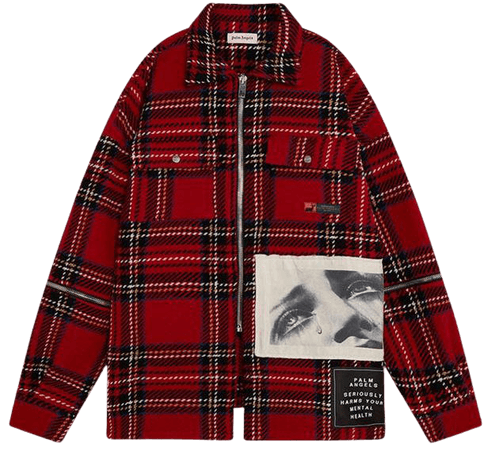 Palm Angels Check Zipped Overshirt | Flannels