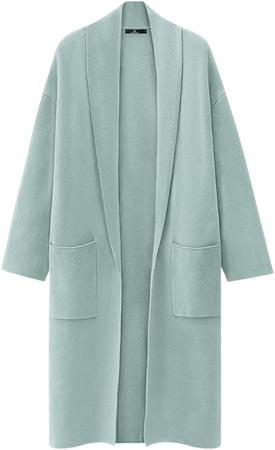 LILLUSORY Women's Oversized Long Cardigan Sweaters 2023 Fall Trendy Coatigan Lightweight Jackets Knit Winter Coat at Amazon Women’s Clothing store