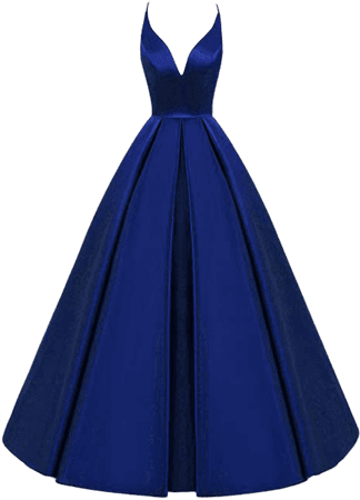 Lemai Backless Deep V Neck Simple Long A Line Prom Gowns Evening Dresses Royal Blue US 16 at Amazon Women’s Clothing store