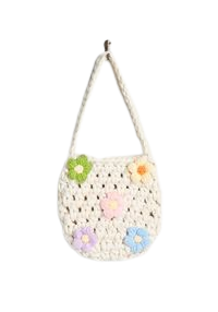 bag purse crochet pastel goth oracle pale mori 60s