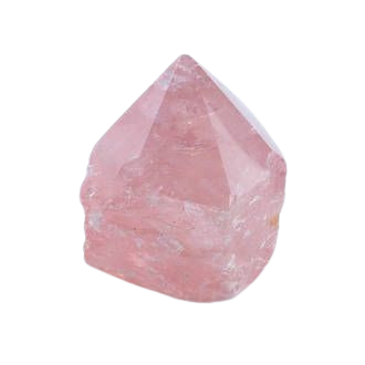 Rose Quartz Part Polished Point - Polished Points - Gemstone shapes - Crystal Mountain