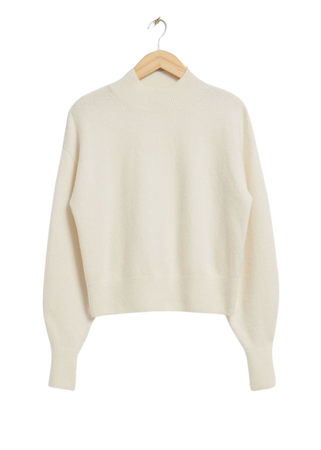 Mock Neck Sweater - Cream - Sweaters - & Other Stories US