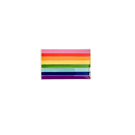 Original Rainbow Pride Flag Pin, Original Gay Pride Flag by Gilbert Baker, Rainbow Flag Pin, LGBT Pride Pin, Subtle Pride, Galentines Day