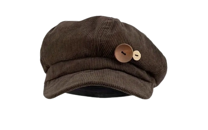 corduroy newsboy hat