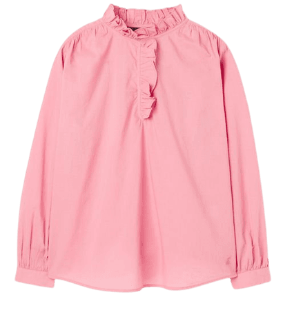 Melanie null Cotton voile frill blouse , Size US 6 | Joules US