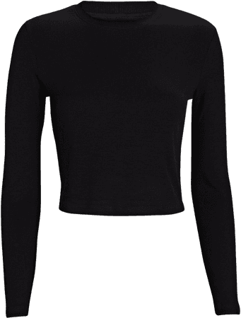Year of Ours Long Sleeve Crop Top | INTERMIX®