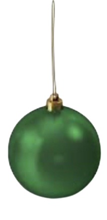 green Christmas ball