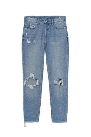 Boyfriend Low Regular Jeans - Blue - Ladies | H&M US