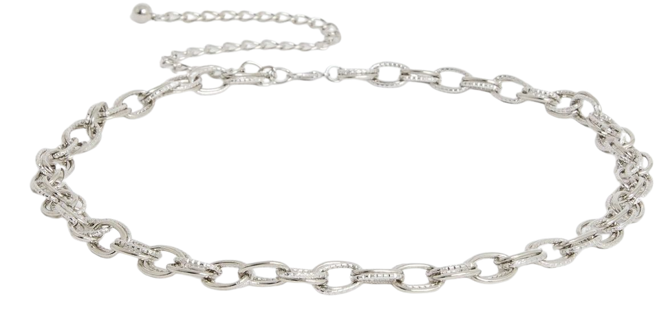 Silver Link Chain Belt | New Look