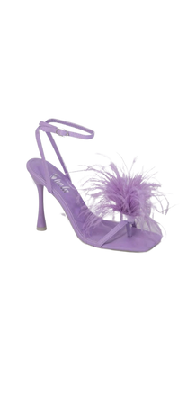lavender feather heel