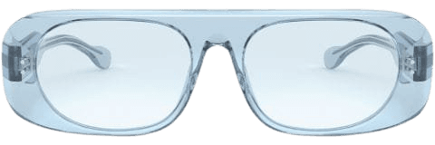Blue Burberry Eyewear transparent rectangular-frame sunglasses - Farfetch