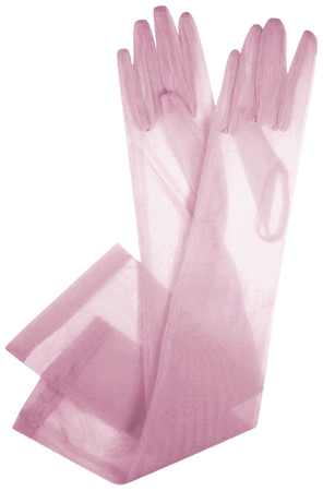 pink mesh gloves