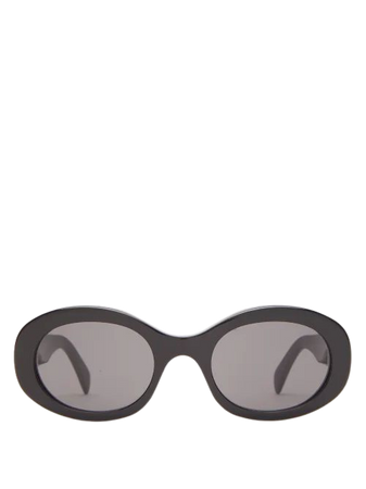 Celine Triomphe Oval Acetate Sunglasses