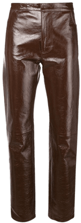 AMI Paris Patent Leather Pants - Farfetch