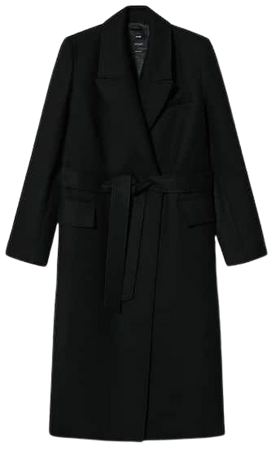Long lapel coat - Women | Mango USA
