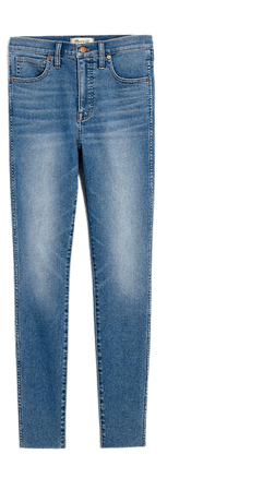 10" High-Rise Skinny Jeans in Ainsworth Wash: Raw-Hem Edition