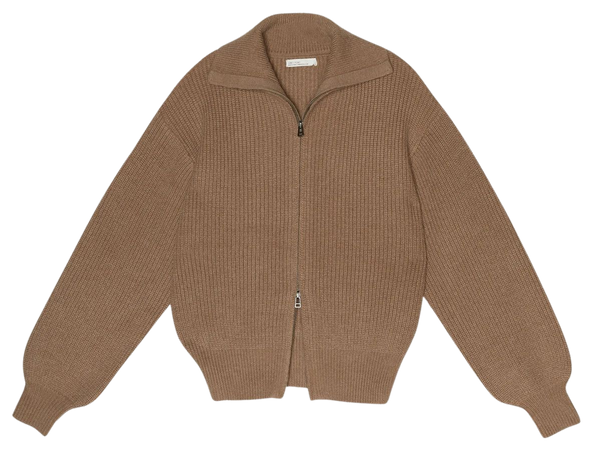 High Neckline Zip Up Sweater | OAK + FORT