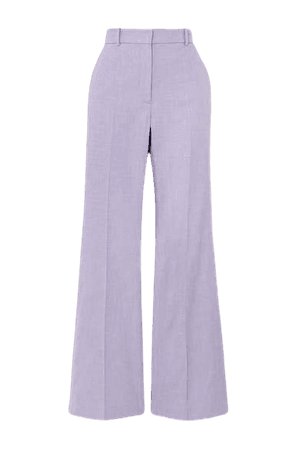 Tena Woven Flared Pants - Lilac