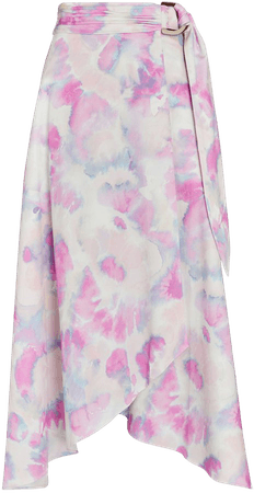 AIIFOS Dolores Watercolor Midi Skirt | INTERMIX®