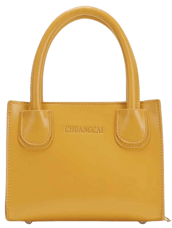 mustard mini purse
