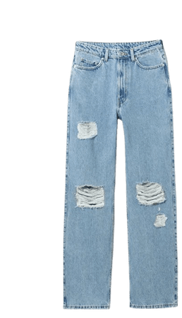 Rowe Trash Straight Leg Jeans - Sky blue - Weekday WW