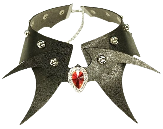 [34% OFF] Halloween Artificial Ruby Bat Choker Necklace | Rosegal