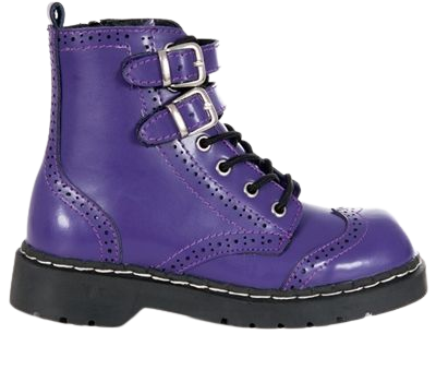 TUK Purple WINGTIP Combat Boots