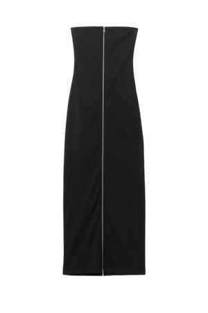 Crue Zip Tube Maxi Dress - Black - Weekday WW
