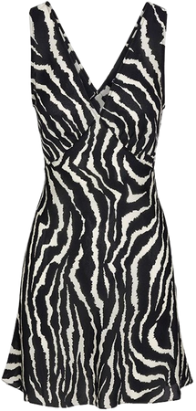 The Isabelli Animal | Zebra Print Mini Dress | Réalisation Par