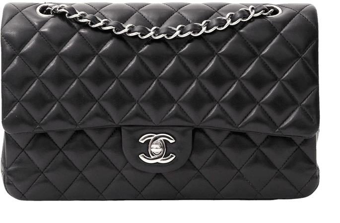 Labellov Tweedehands Chanel Classic Flap Medium Quilted Lambskin Silver Bag ● Buy and Sell Authentic Luxury