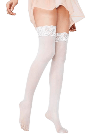 Lace Sheer Thigh High Stockings | Dolls Kill
