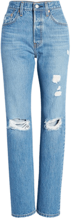 Levi's® 501® Ripped Straight Leg Jeans | Nordstrom