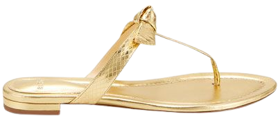 Alexandre Birman | "Clarita" Gold T-Strap Sandals