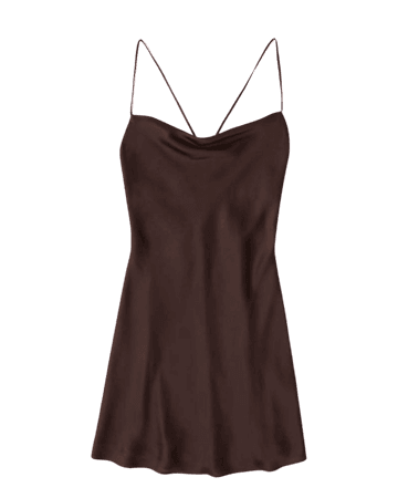 Women's Cowlneck Slip Dress | Women's New Arrivals | Abercrombie.com