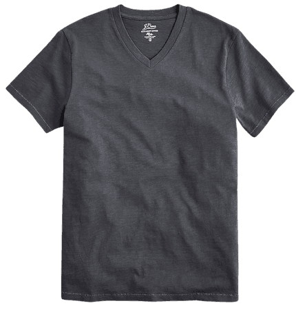 J.Crew: Garment-dyed Slub Cotton V-neck T-shirt For Men