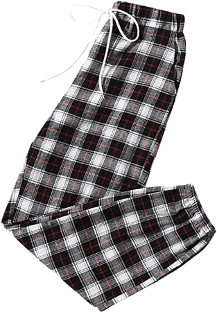SweatyRocks Women's Plaid High Waist Jogger Pants Drawstring Workout Sweatpants at Amazon Women’s Clothing store