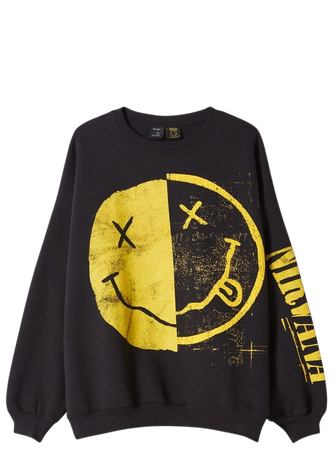Nirvana print sweatshirt - Sweatshirts and hoodies - Woman | Bershka