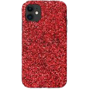 red glitter phone case